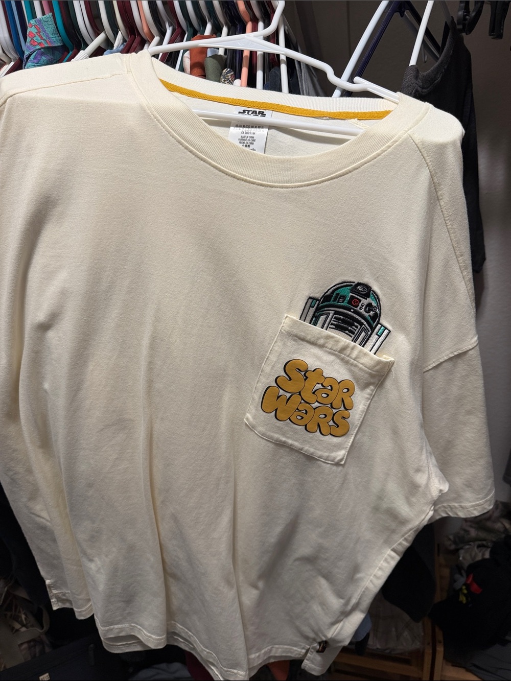 Star Wars Cream R2-D2 Pocket T-Shirt